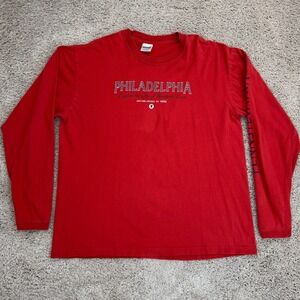 Philadelphia Pennsylvania‎ T Shirt XL City of Brotherly Love Long Sleeve Top